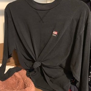 navy long sleeve brandy melville